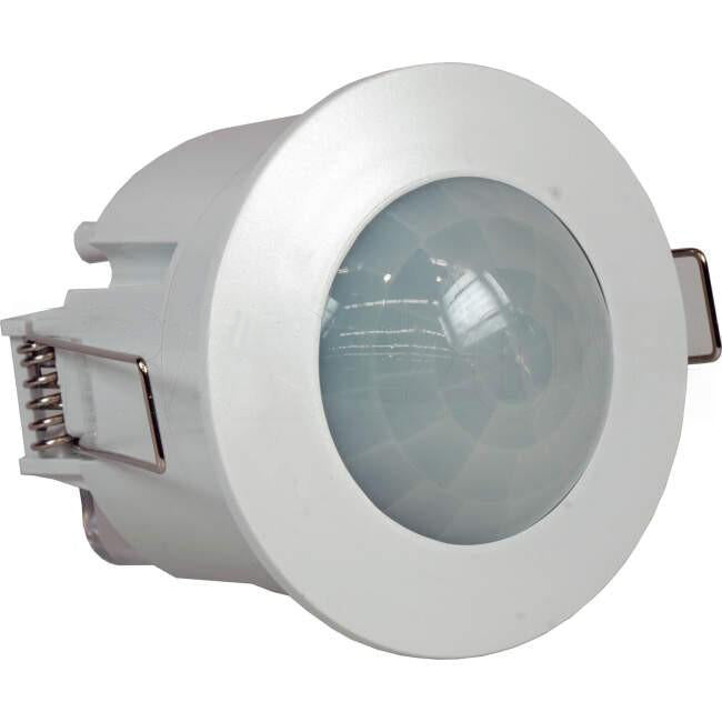 Matelec 360 Degree Flush Mounted Ceiling Movement Sensor IP44 With 6 Metre Detection Range White