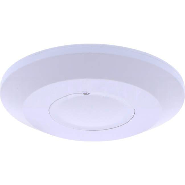 Matelec 360 Degree Surface Mounted Ceiling Microwave Movement Sensor IP44 With 20 Metre Detection White