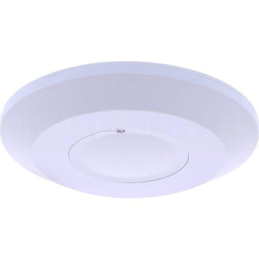 Matelec 360 Degree Surface Mounted Ceiling Microwave Movement Sensor IP44 With 20 Metre Detection White