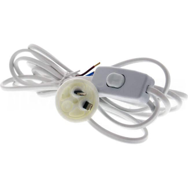 CLA 2.9 Metre 2 Wire Power Cord With In Line Switch White