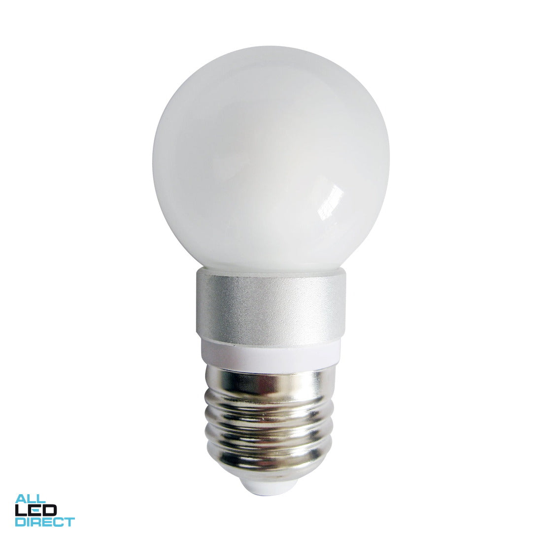 CLA 4 W Frosted Fancy Round LED Globe With ES/E27 Connection 3000 K ALL LED Direct