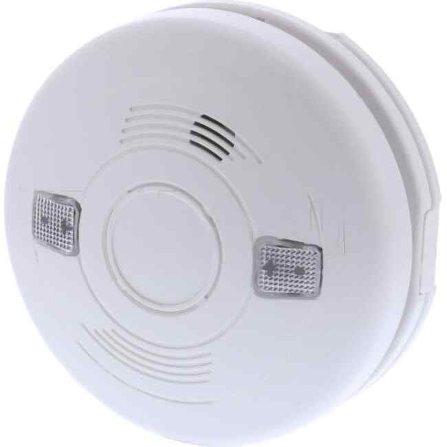 Matelec 240 Volt Surface Mounted Photoelectric Wired Interconnect Smoke Alarm With 9 Volt Battery Backup - Default Title (FSA25000)