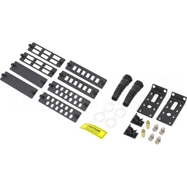 Select Data 1Panel 1RU Fobot Kit - SC & LC Faceplates with Internal Splice Tray