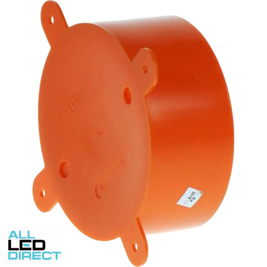 Clipsal Disposable Round Conduit Junction Box Lid Orange Each