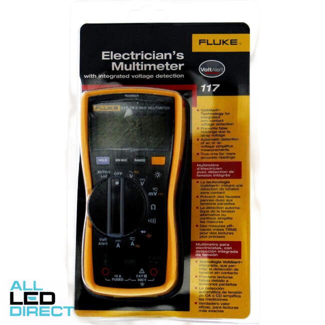Fluke 117 Electricians Digital Multimeter with Non-Contact voltage CAT 3 600 Volts