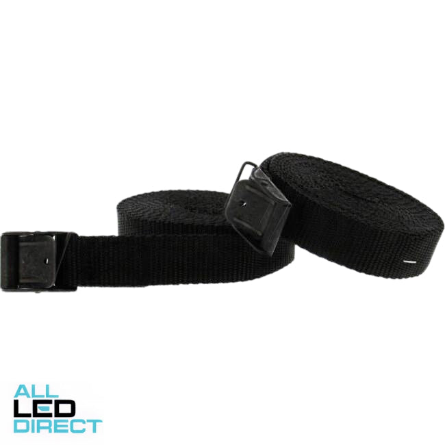 Fasty 25mm x 3.5 Metre TRANSPORT SERIES Strap 400kg Black Pack Of 2
