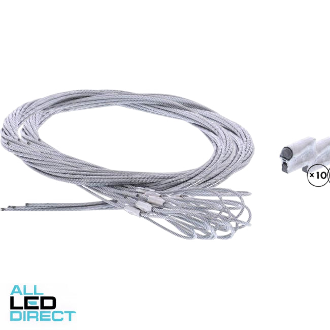 Gripple High Bay Hanger No2 Express Gripple Loop End 2 Metres Wire Pack Of 10