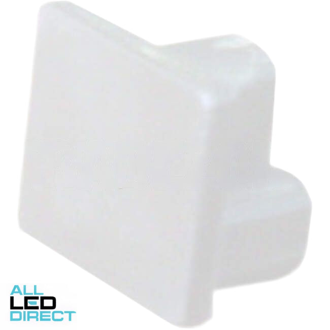 APP 16mm x 16mm Cable Duct End Cap White - Green Star Certified