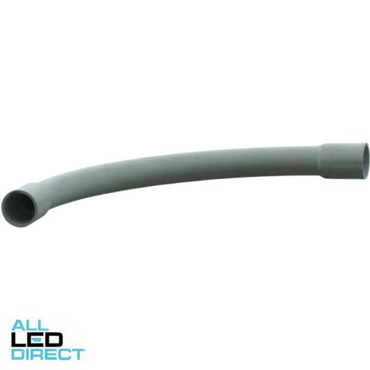 APP 20mm 90 Degree 150mm Radius Sweeping Communications Conduit Bend White - Green Star Certified