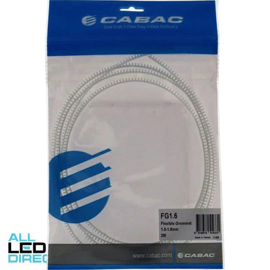 Cabac 1mm - 1.6mm x 2 Meter Flexible Conduit Bushing Grommet