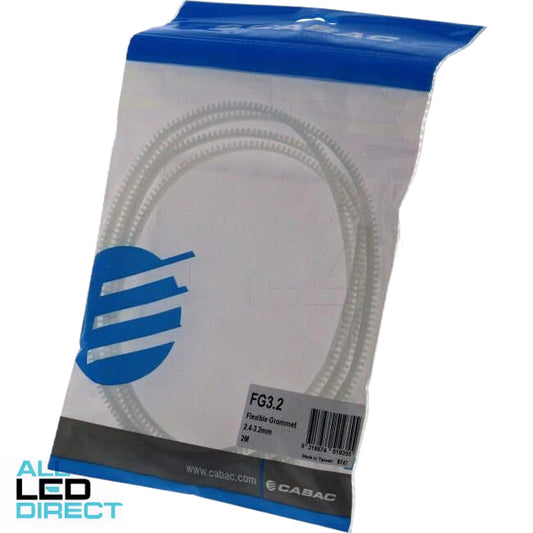 Cabac 2.4mm - 3.2mm x 2 Meter Flexible Conduit Bushing Grommet