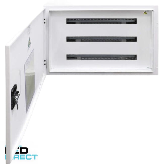 Built Boards 81 Pole Automation Switchboard  With Full Earth & Neutral Bars - Matte White