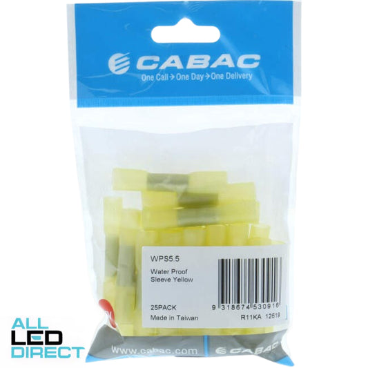 Cabac Waterproof Sleeve Yellow Pack Of 25