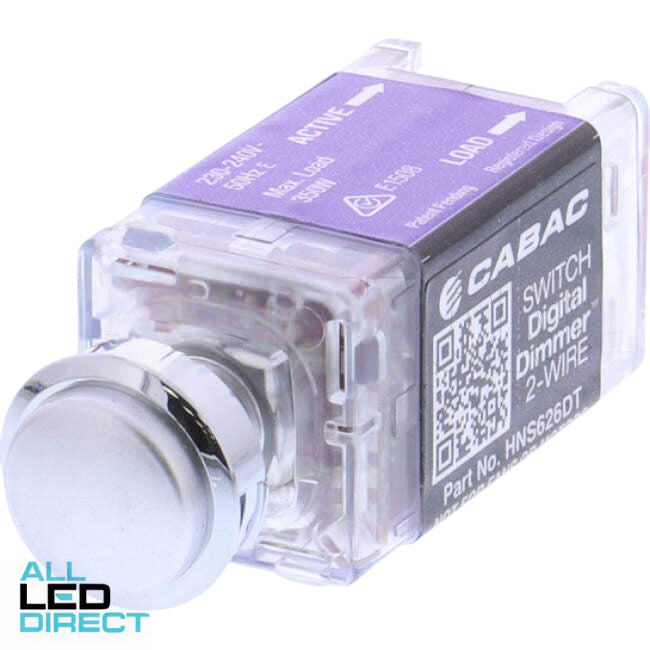 Cabac 350 Watt S-PREMIUM Trailing Edge Digital Dimmer Mech White