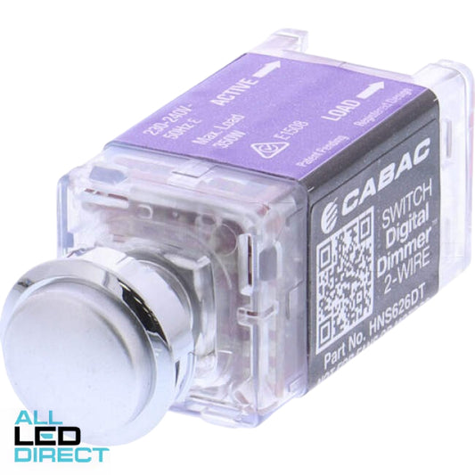 Cabac 350 Watt S-PREMIUM Trailing Edge Digital Dimmer Mech White