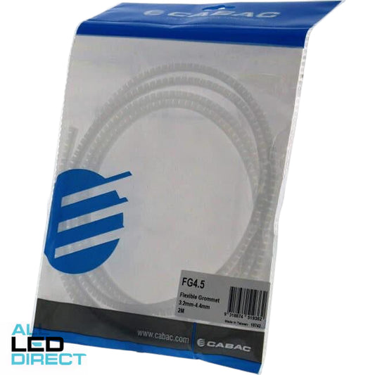 Cabac 3.2mm - 4.5mm x 2 Meter Flexible Conduit Bushing Grommet