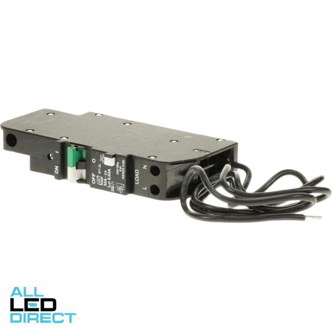 CBI Heinemann 32 Amp Miniature Circuit Breaker & Residual Current Device MCB/RCD RCBO C Curve 1 Pole + Neutral SF1 30mA 6kA