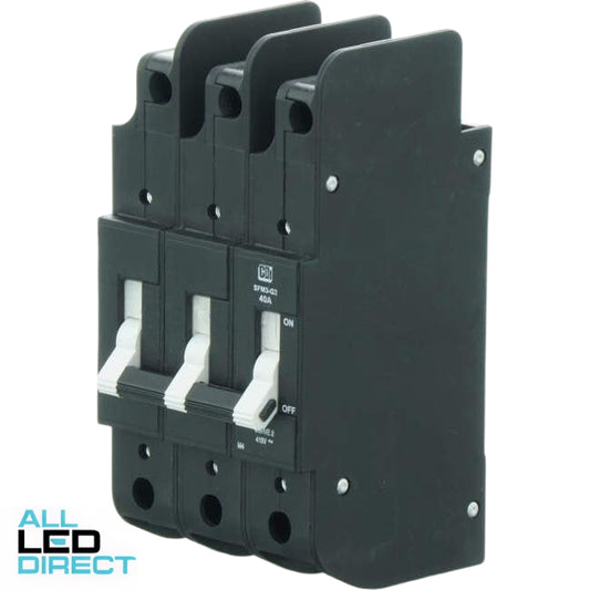 CBI Heinemann 40 Amp SFM Miniature Circuit Breaker MCB Curve 2 3 Pole 6kA