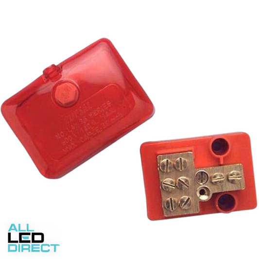 Clipsal 140 Amp 4 Hole Active Neutral Link T-Type Red