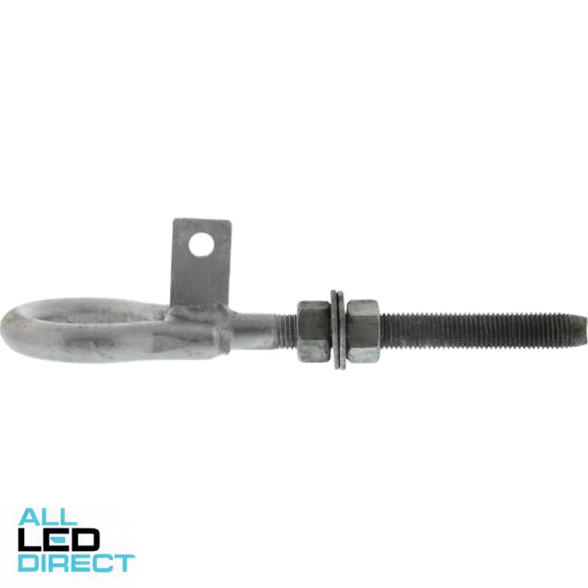 EDS 16mm Galvanised Eye Bolt 150mm Long With Earth Tag