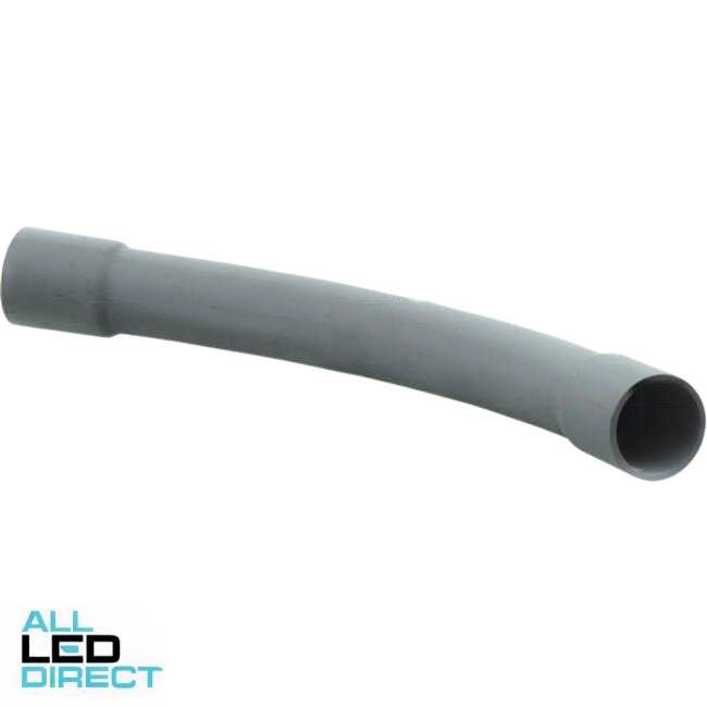 APP 32mm 45 Degree 315mm Radius Communications Sweeping Conduit Bend White - Green Star Certified