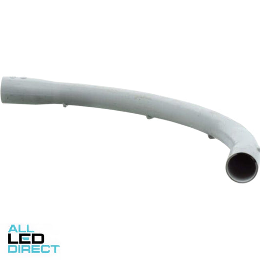 APP 32mm 90 Degree 312mm Radius Sweeping Communications Conduit Bend White - Green Star Certified