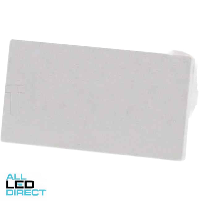APP 50mm x 25mm Cable Duct End Cap White - Green Star Certified