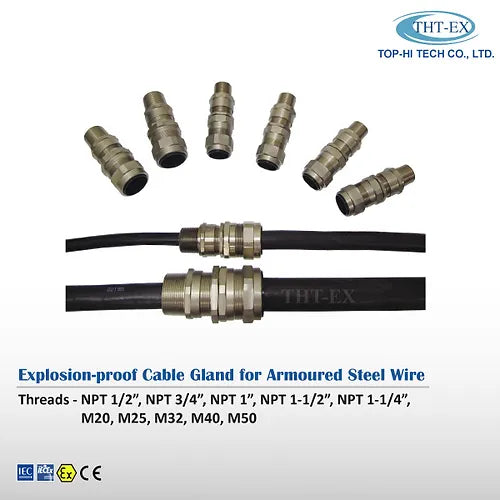 Explosion-proof Cable Gland for Armoured Steel Wire G1504