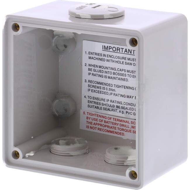 GEN3 100mm W x 100mm H x 65mm D Industrial 1 Module Mounting IP66 Enclosure