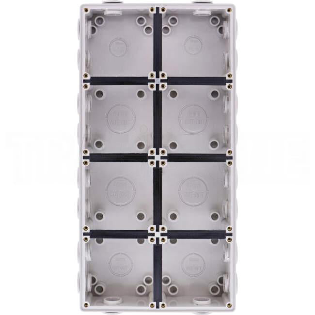 GEN3 198mm W x 400mm H x 62 D Industrial 8 Module Mounting IP66 Enclosure