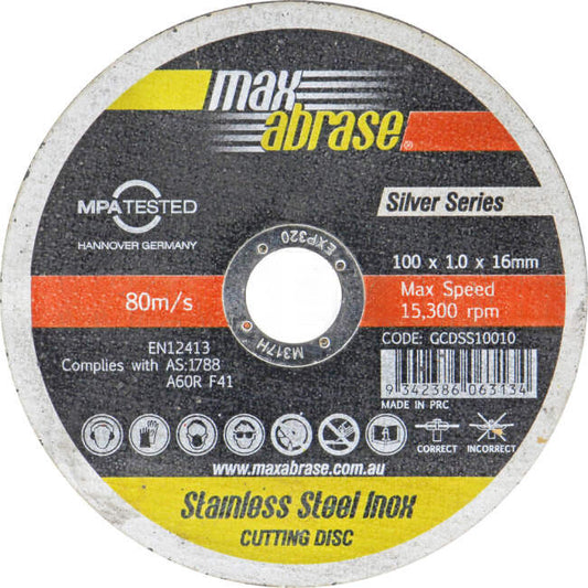 Sheffield 100mm x 1mm x 16mm INOX Cut Off Disc