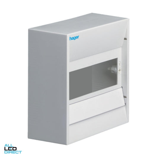 Hager 6 Module Plastic Enclosure IP30 Without Door