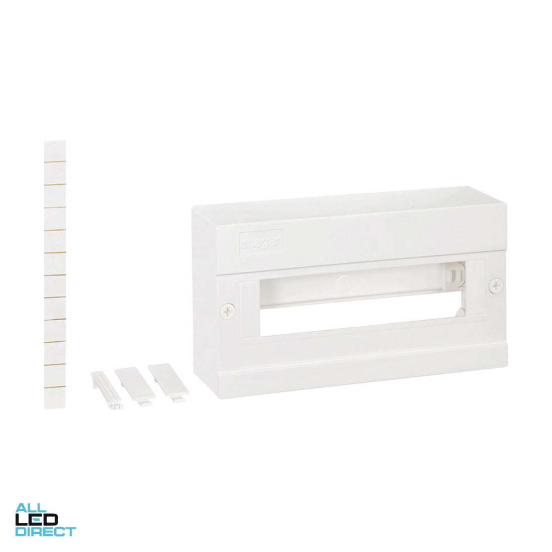 Hager 10 Pole Surface Mount Enclosure Suitable To Mounting To Meter Panels ALL LED Direct