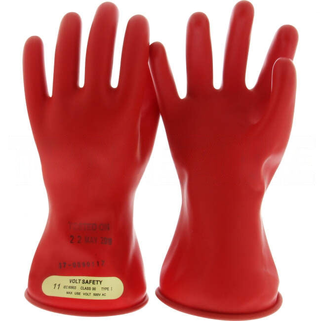 Volt Safety Class 00 Insulated Gloves Red Size 11