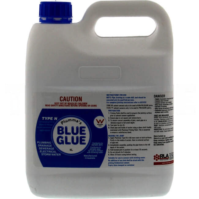 GTS 4 Litre PVC Pipe Cement Blue Non Pressure