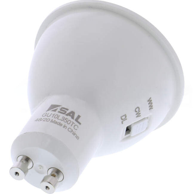 SAL 4 Watt LED Lamp With GU10 Connection With Switchable Kelvin Ratings