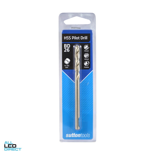 Sutton Tools Pilot Drill HSS 105mm Overall H112 6.35mm