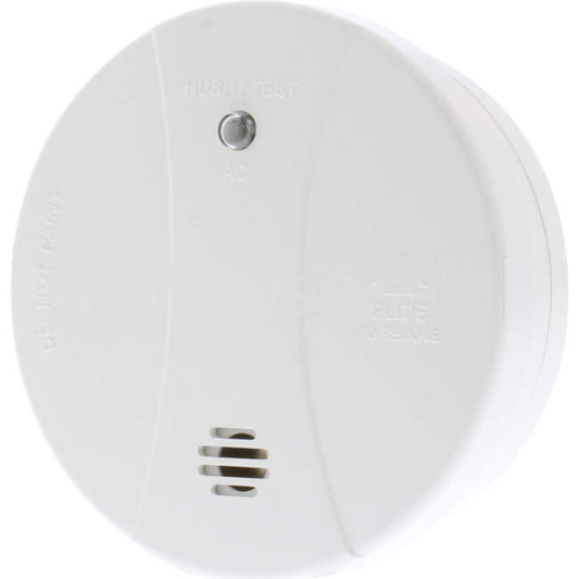 PSA 240 Volt Surface Mounted Photoelectric Wired Interconnect Smoke Alarm With 9 Volt Battery Backup