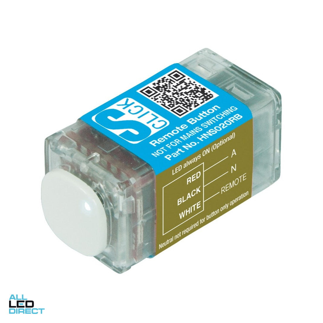 Cabac Remote Button for Dimmers and 3-Wire Timers ALL LED Direct
