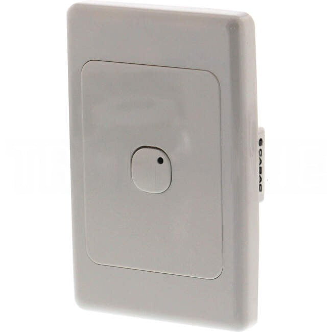 Cabac 10 Amp Single Internal Time Delay Switch 3 Wire Push Button 15 Seconds - 252 Minutes White