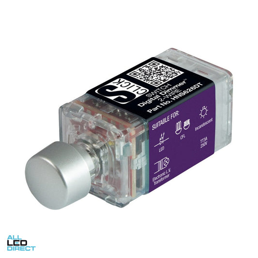 Cabac 350 Watt S-PREMIUM Trailing Edge Digital Dimmer Mech White ALL LED Direct