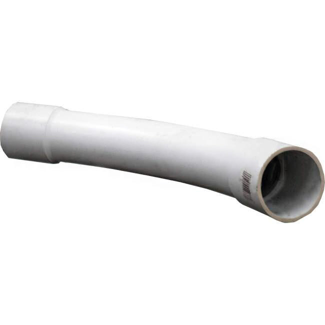 APP 80mm 45 Degree 508mm Radius Communications Sweeping Conduit Bend White - Green Star Certified