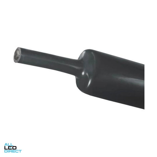 Wattmaster 10mm Shrinks To 3mm Medium Wall Glue Lined Heatshrink Black 1.2 Metre ALL LED Direct