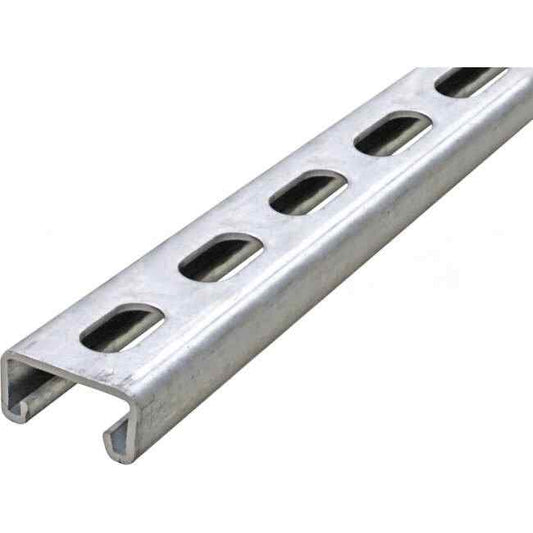 Impres 41mm x 21mm x 2.5mm 3 Metre Slotted Channel Galvabond - Default Title (I3300TG3)
