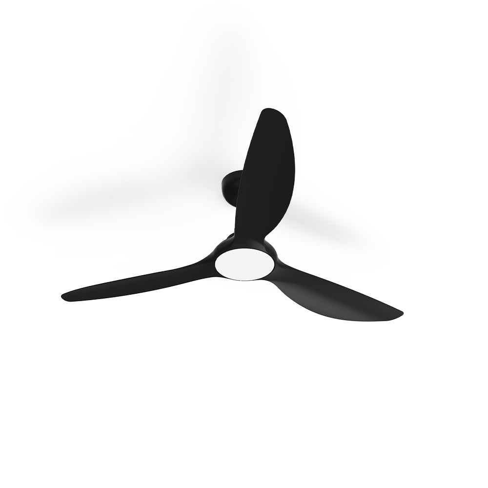 Atom 1320mm (52') IBIZA DC 3 Blade Ceiling Sweep Fan With ABS Blades With Light Black