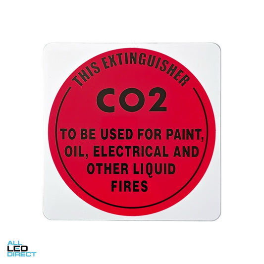 Firebox CO2 Extinguisher I.D Sign ALL LED Direct