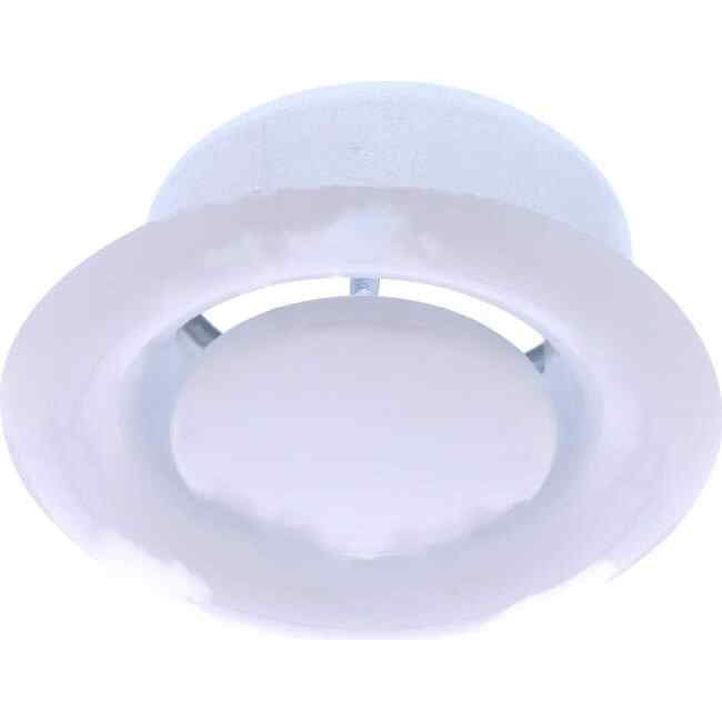 Fantech IDV Internal Duct Valve Round Adjustable Inlet Grille White Suitable for 100mm Duct - Default Title (IDV100)