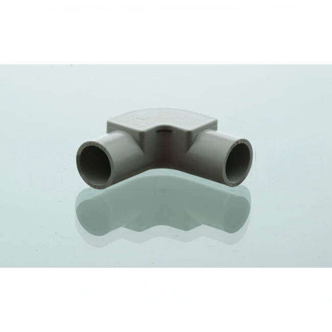 APP 20mm 90 Dergee Medium Duty Conduit Inspection Elbow Grey - Green Star Certified