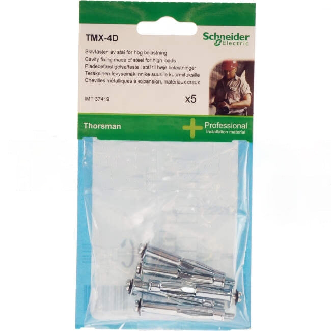 Schneider 14mm x 62mm TMX 4d Cavity Wall Anchor Pack Of 5