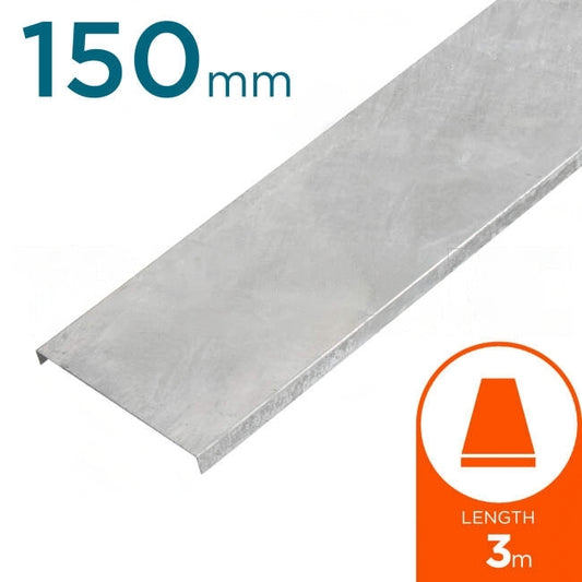 Impres 150mm x 3 Metre Cable Tray Cover LT3 Nema1 Galvabond
